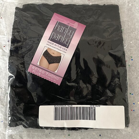 Black Retro Lace V-kini Size Plus - Picture 2 of 3